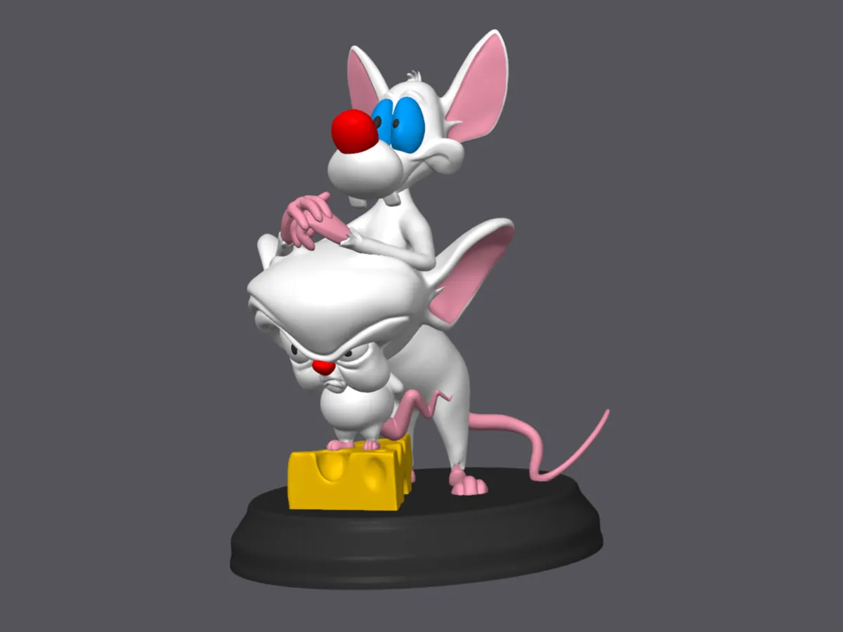 Pinky and The Brain AMS Ready - Free 3D Print Model - MakerWorld