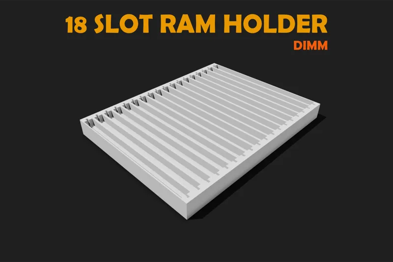 18 Slot RAM Holder – DIMM Memory Organizer Tray