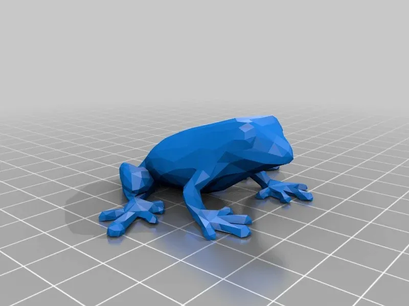 low poly frog