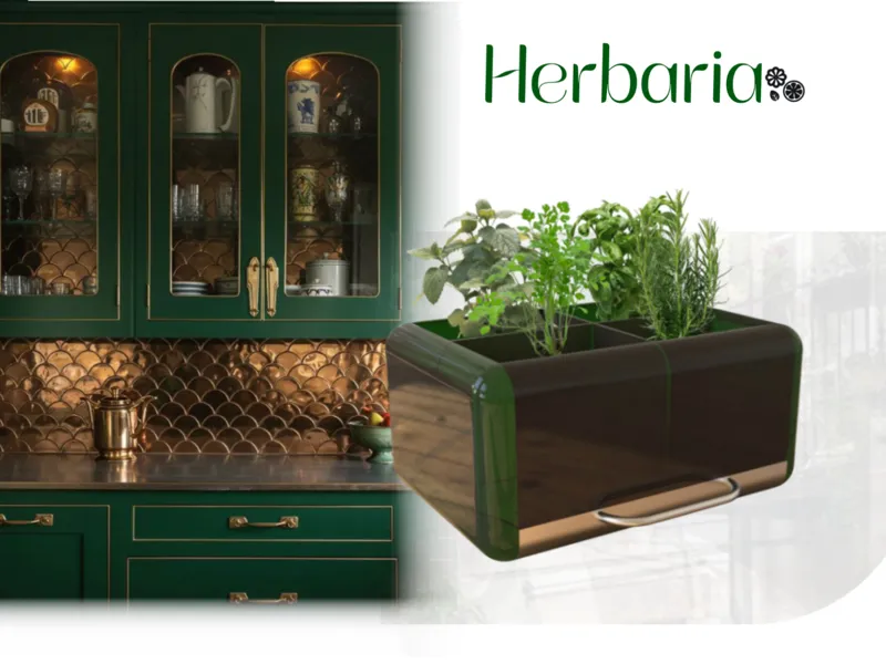 Herbaria -Maceta de cocina compacta para especias 