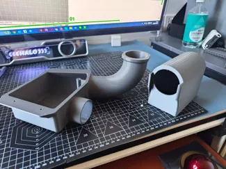 P2S密封竹屎孔盒散热孔并强制排气&侧边可拆卸密封竹屎盒