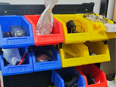 Parts Box Pegboard Holder