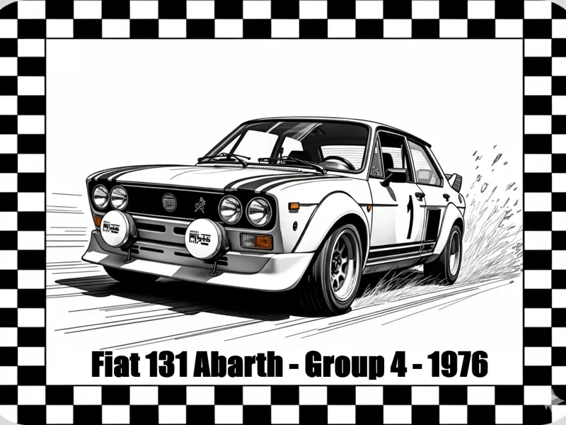 Hueforge Image of A Fiat 131 Abarth - 1976