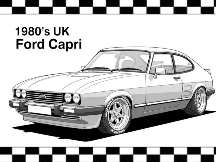 Hueforge Image of a 1980`s Ford Capri
