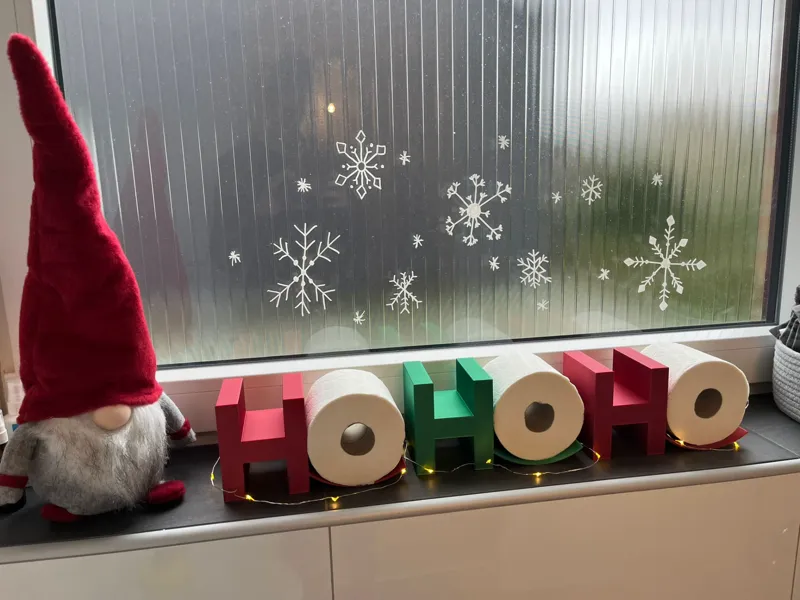 HO HO HO Toilet Paper Holder