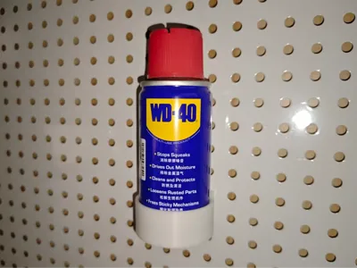 WD-40 (small bottle) 6x16mm Pegboard Storage