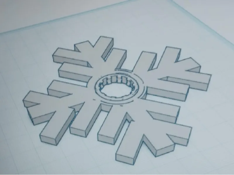 snowflake spiner (Print in place)