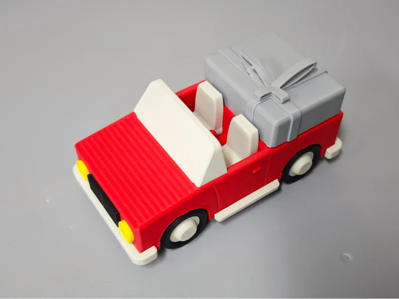 圣诞方形小车
