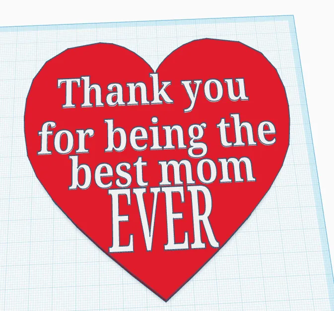 Mothers day heart