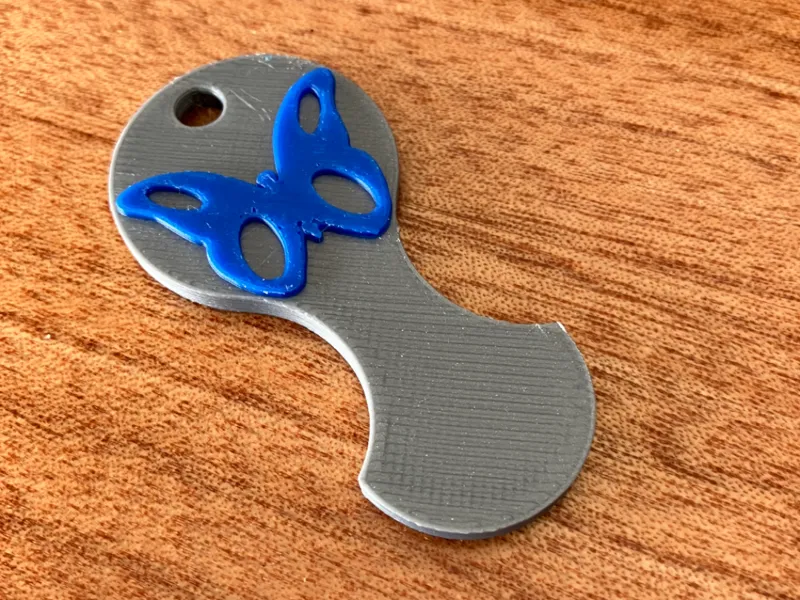 Aussie Removable Trolley Coin Token Butterfly