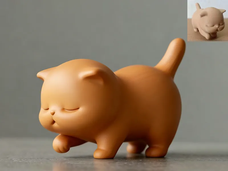 慵懒萌猫手办