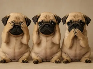 3 pugs