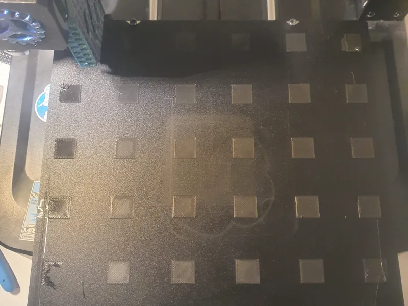 220x220mm 6x6 leveling test