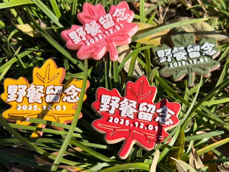 野餐趴限定・秋叶 “友” 忆冰箱贴，定格这天的美好，日期可修改！