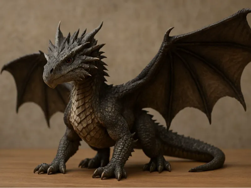 Dragon Figurine – Highly Detailed 3D 