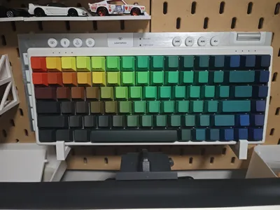 IKEA Skadis pegboard Double-Layer Keyboard Stand for Low-Profile + Normal Height Keyboards