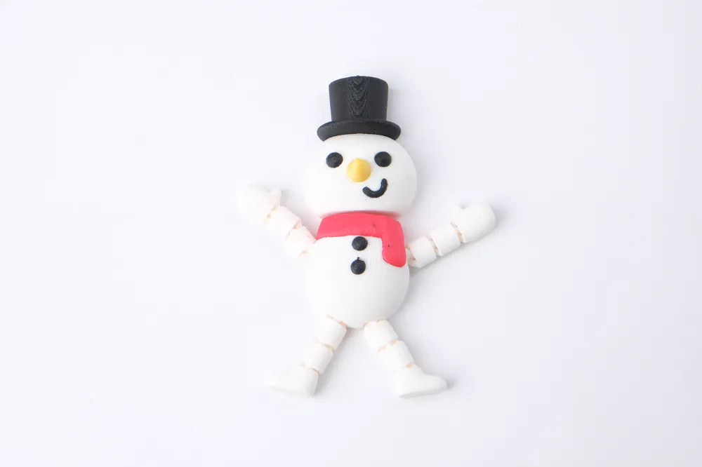 Flexi Snowman – Articulated Christmas Toy - Free 3D Print Model ...