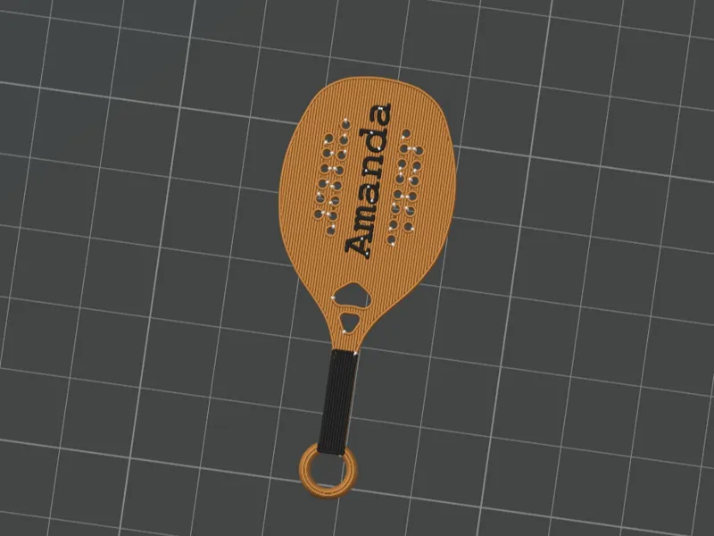 Chaveiro Raquete Beach Tennis Personalizado