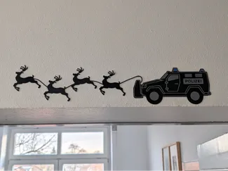 Policetruck Reindeer Slide