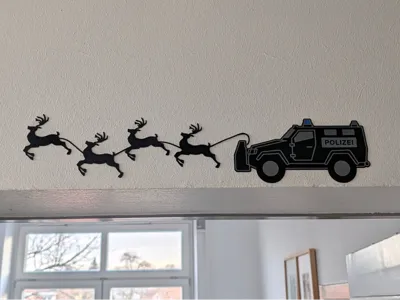 Policetruck Reindeer Slide