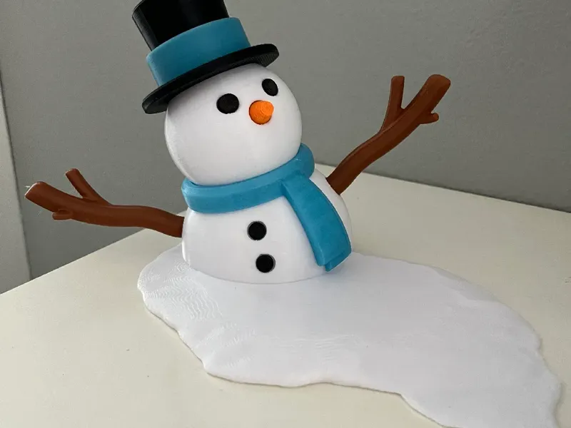 Melted Snowman Christmas Decoration