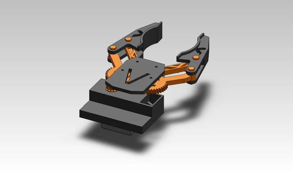 Vector Concept Robot ARM CLAW (standard servo) - Free 3D Print Model ...