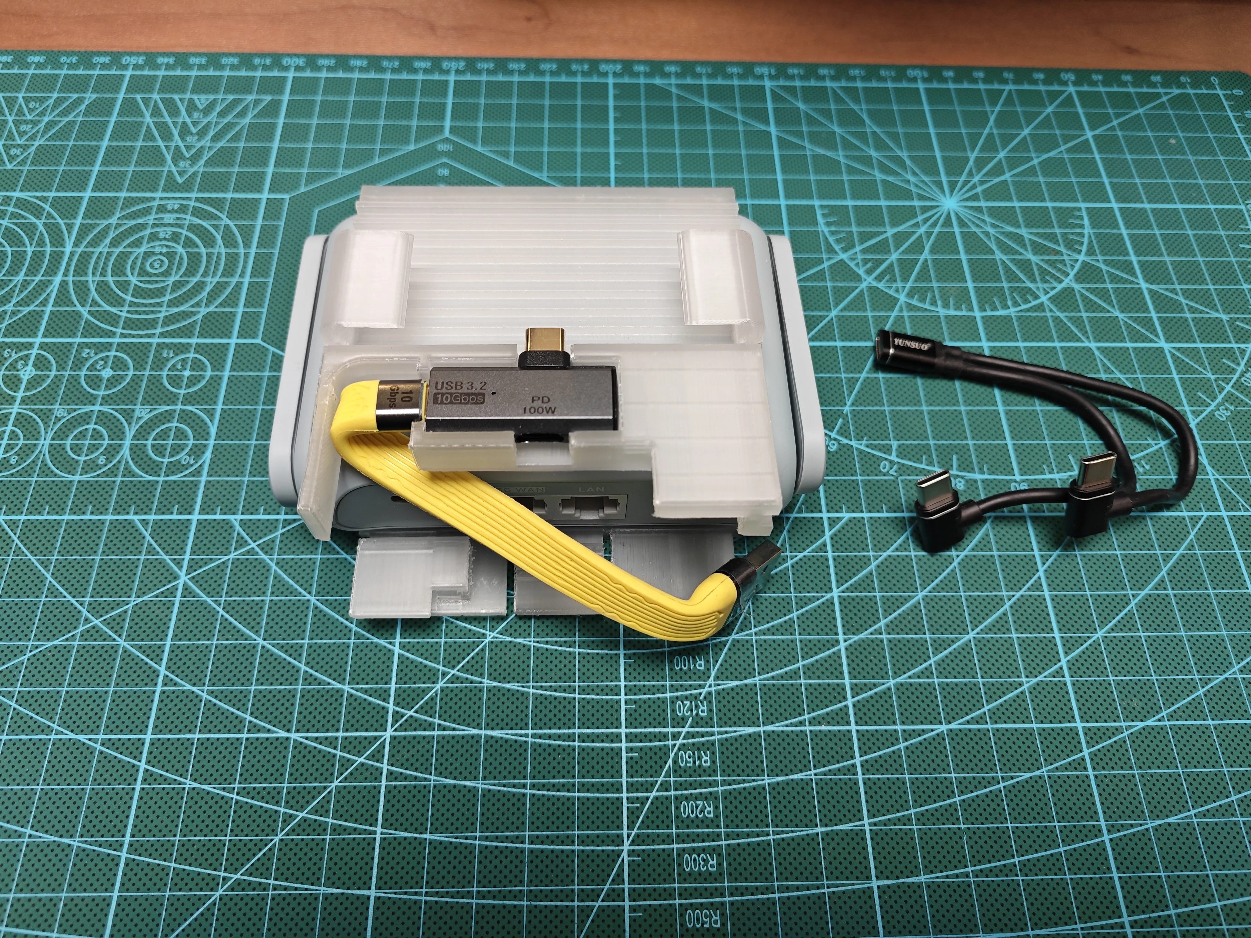 Note the opening direction of the cable