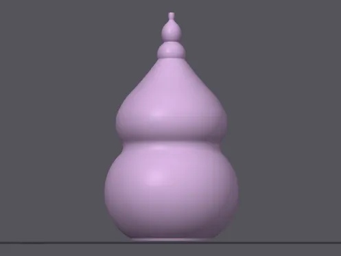 铜葫芦96x56百福铜葫芦1：1模型