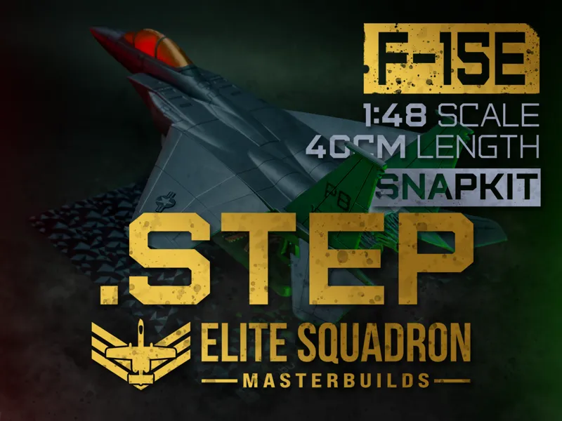 F-15E - MasterBuild - SnapKit - .STEP CAD file