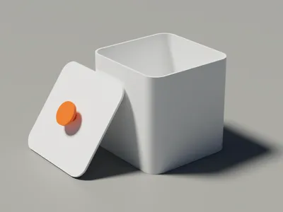 Minimalist Magnetic Detachable Lid Storage Canister
