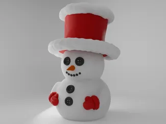 Pupazzo di neve natalizio