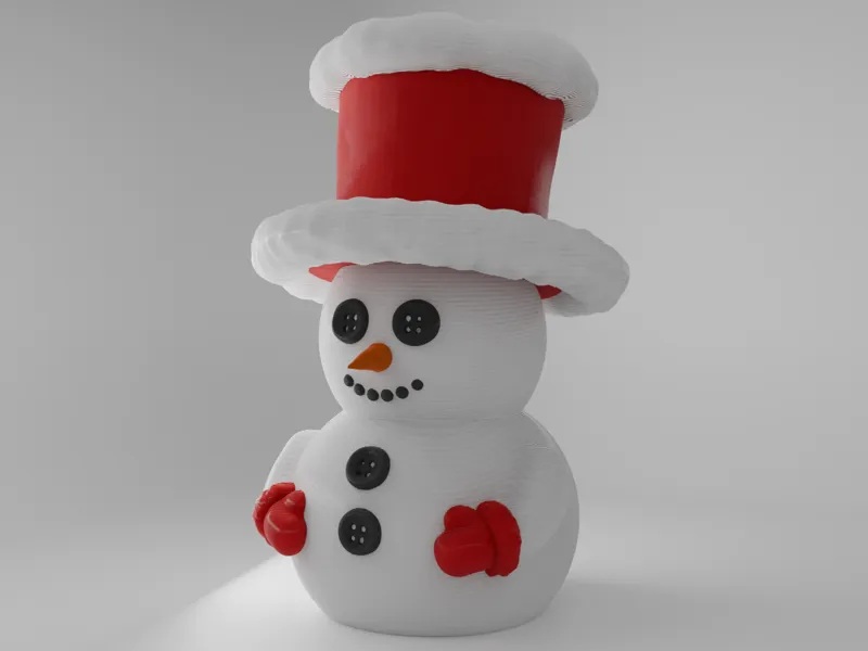 Pupazzo di neve natalizio