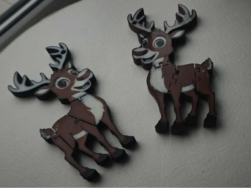 Flexi Reindeer Christmas Decoration - Tree Pendant