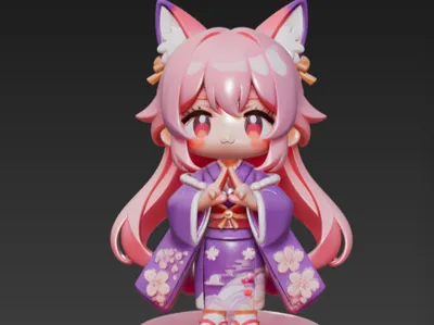 Super Cute Yae Miko Chibi