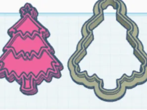 Christmas tree cookie cutters