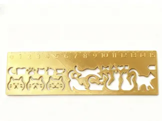 13g仿黄铜手账尺