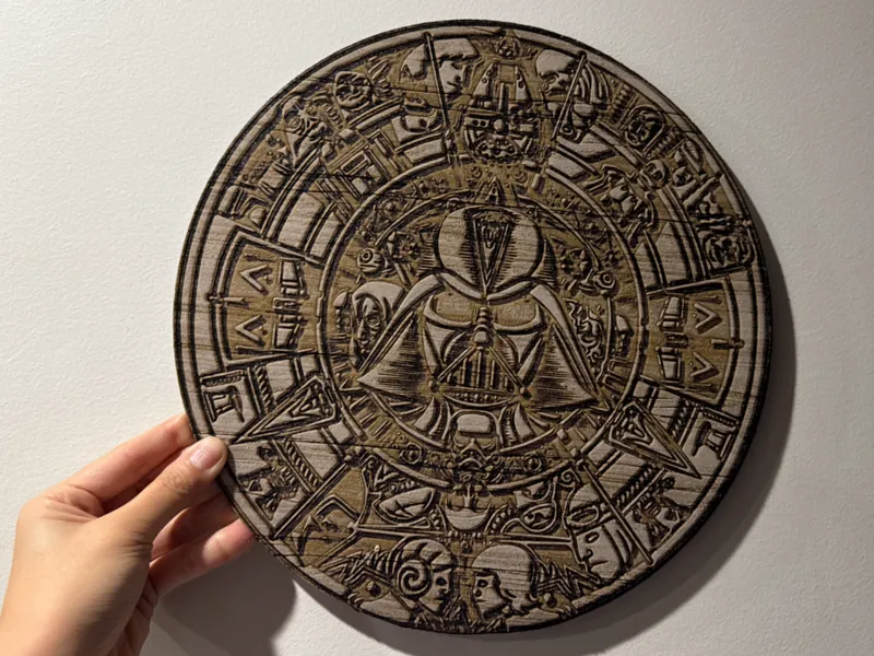 Wood HueForge - Aztec Style Star Wars Wall Decor