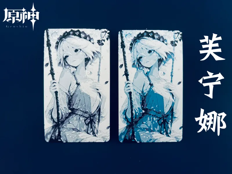 原神芙宁娜Furina浮雕书签卡牌立牌