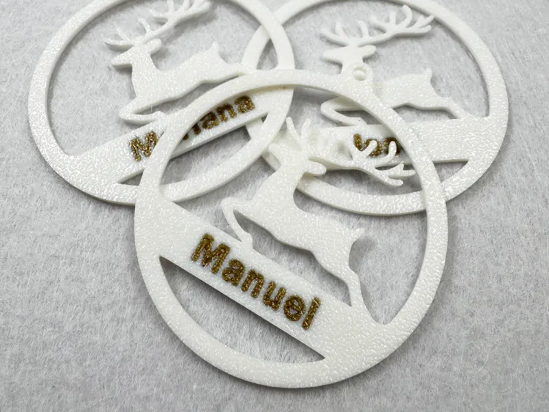 Christmas Ornament Deer (template, without name)