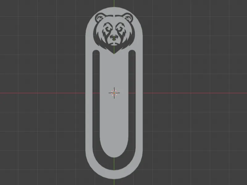 Angry bear bookmark