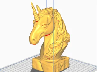 bust of a unicorn
