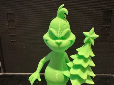 Grinch with Xmas tree