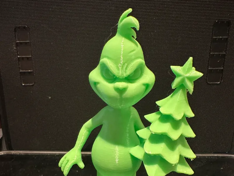 Grinch with Xmas tree