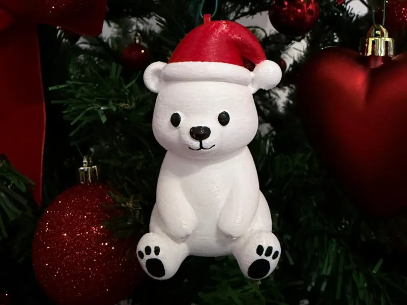 Polar Bear Christmas Decoration