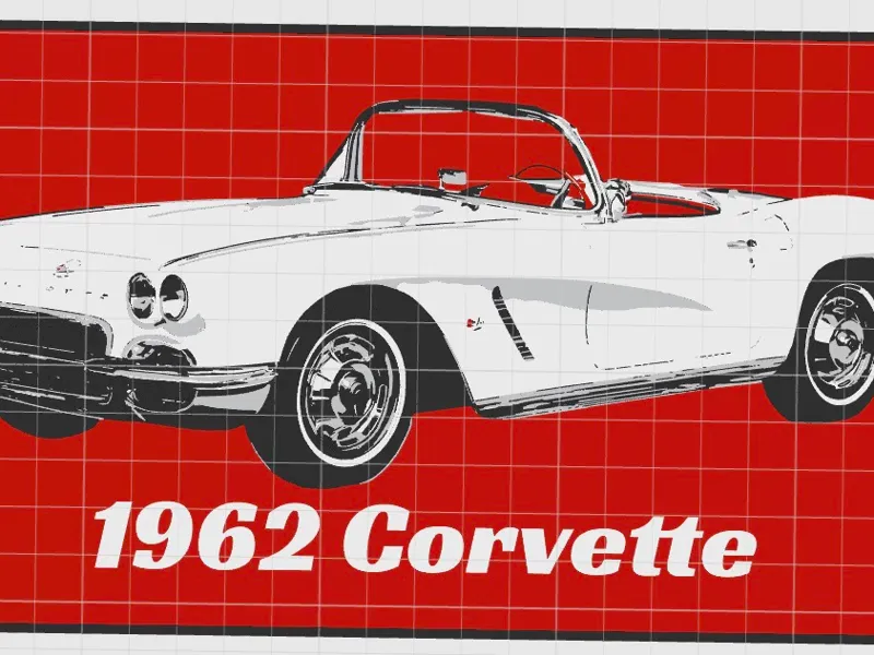 1962 Corvette Lightbox