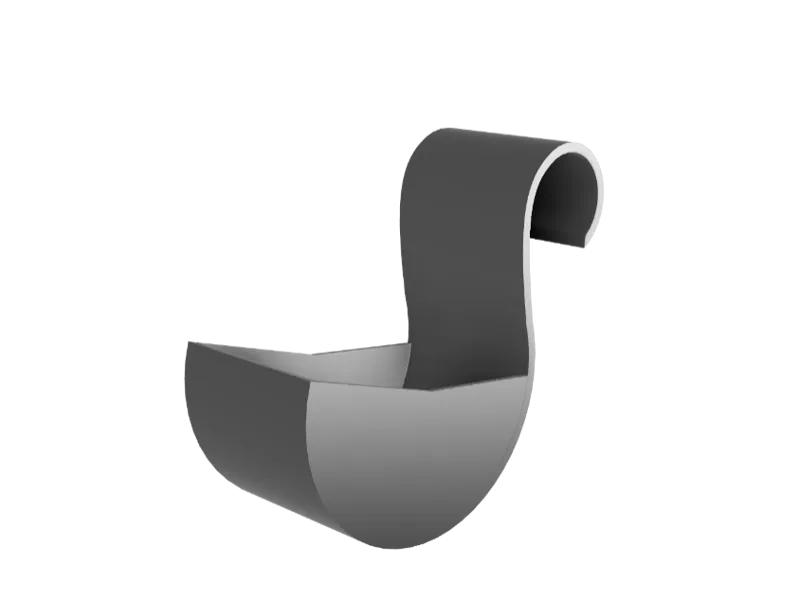 Klebebandablage an DN50 HT Rohr