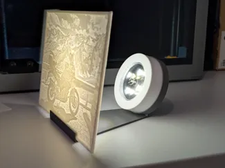 Lithophane LED Puck
