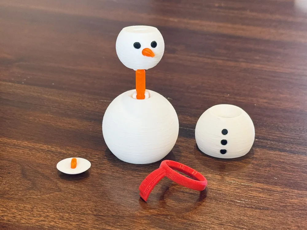 Articulated Snowman (jointed) - Free 3D Print Model - MakerWorld