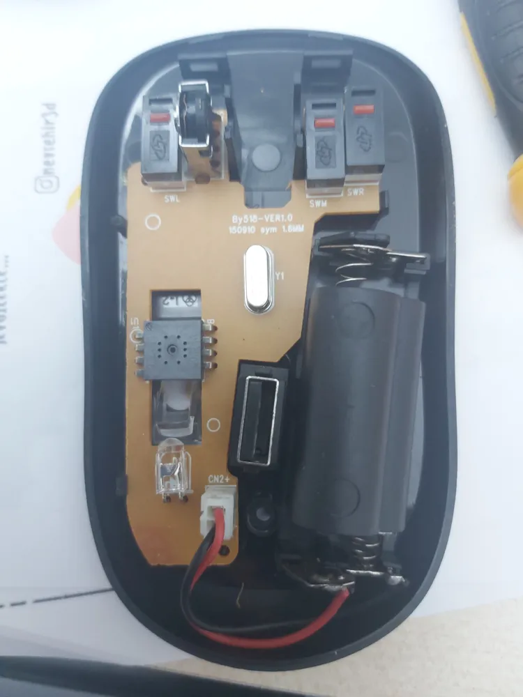 Everest Wireless Mouse Wheel SM526 - Free 3D Print Model - MakerWorld