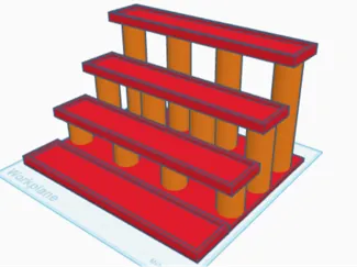 a stand for cologne or any objects 